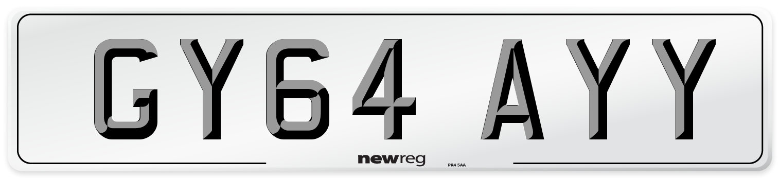 GY64 AYY Number Plate from New Reg